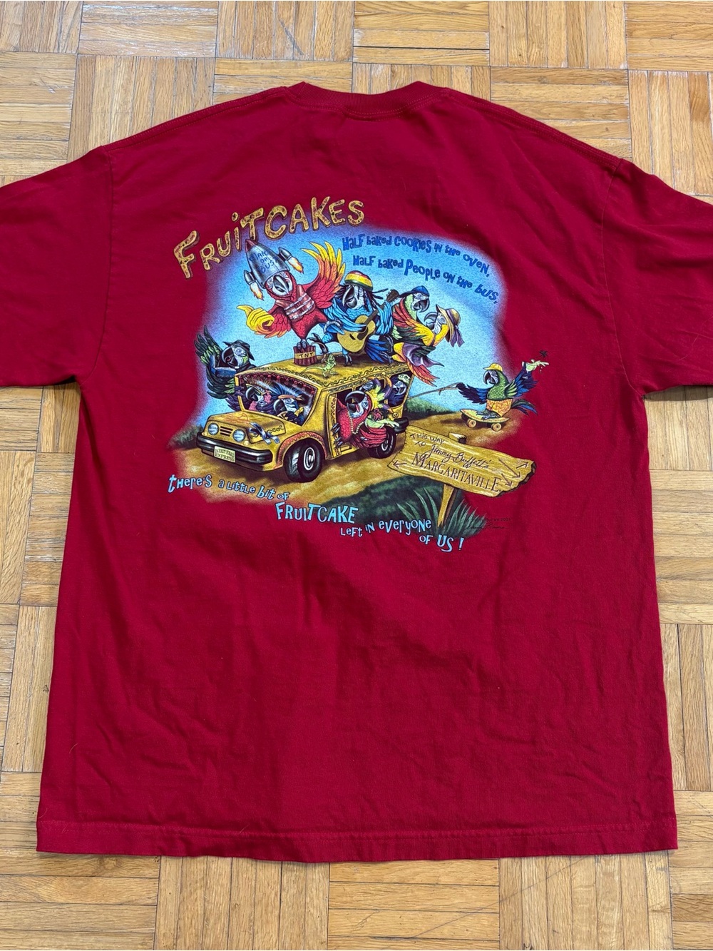 Vintage 2002 Margaritaville Orlando Jimmy Buffet Fruitcake Shirt
